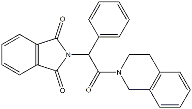 2-[2-(3,4-dihydro-2(1H)-isoquinolinyl)-2-oxo-1-phenylethyl]-1H-isoindole-1,3(2H)-dione Struktur