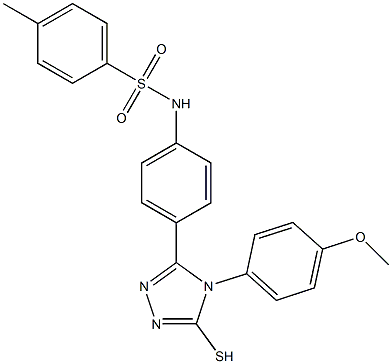 N-{4-[4-(4-methoxyphenyl)-5-sulfanyl-4H-1,2,4-triazol-3-yl]phenyl}-4-methylbenzenesulfonamide