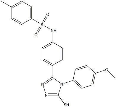 N-{4-[4-(4-methoxyphenyl)-5-sulfanyl-4H-1,2,4-triazol-3-yl]phenyl}-4-methylbenzenesulfonamide