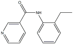 N-(2-ethylphenyl)nicotinamide 化学構造式