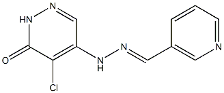 nicotinaldehyde (5-chloro-6-oxo-1,6-dihydro-4-pyridazinyl)hydrazone Struktur