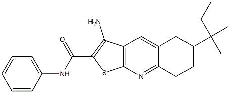3-amino-6-tert-pentyl-N-phenyl-5,6,7,8-tetrahydrothieno[2,3-b]quinoline-2-carboxamide