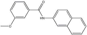 3-methoxy-N-(2-naphthyl)benzamide 化学構造式