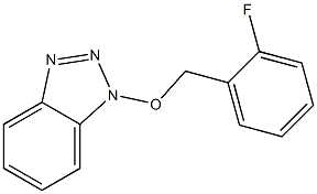 1-[(2-fluorobenzyl)oxy]-1H-1,2,3-benzotriazole 化学構造式