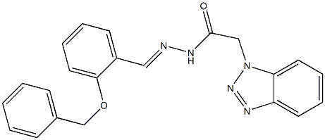 2-(1H-1,2,3-benzotriazol-1-yl)-N'-[2-(benzyloxy)benzylidene]acetohydrazide Structure