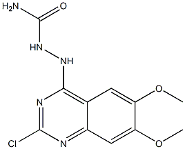 2-(2-chloro-6,7-dimethoxy-4-quinazolinyl)hydrazinecarboxamide Structure