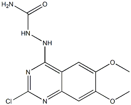 2-(2-chloro-6,7-dimethoxy-4-quinazolinyl)hydrazinecarboxamide 化学構造式