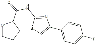 N-[4-(4-fluorophenyl)-1,3-thiazol-2-yl]tetrahydro-2-furancarboxamide|