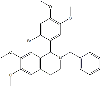 2-benzyl-1-(2-bromo-4,5-dimethoxyphenyl)-6,7-dimethoxy-1,2,3,4-tetrahydroisoquinoline Structure