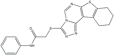 N-phenyl-2-(8,9,10,11-tetrahydro[1]benzothieno[3,2-e][1,2,4]triazolo[4,3-c]pyrimidin-3-ylsulfanyl)acetamide