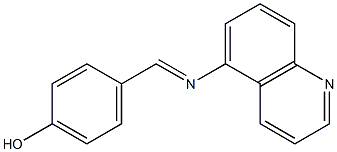 4-[(5-quinolinylimino)methyl]phenol|