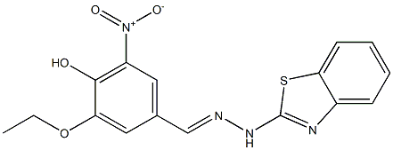 3-ethoxy-4-hydroxy-5-nitrobenzaldehyde 1,3-benzothiazol-2-ylhydrazone