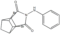 4-anilino-8,9-dibromo-4-azatricyclo[5.2.1.0~2,6~]decane-3,5-dione Structure