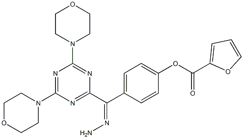 4-{2-[4,6-di(4-morpholinyl)-1,3,5-triazin-2-yl]carbohydrazonoyl}phenyl 2-furoate