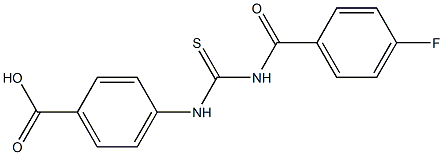 4-({[(4-fluorobenzoyl)amino]carbothioyl}amino)benzoic acid|