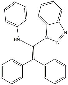 N-[1-(1H-1,2,3-benzotriazol-1-yl)-2,2-diphenylvinyl]aniline Struktur
