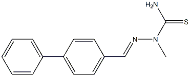 [1,1'-biphenyl]-4-carbaldehyde N-methylthiosemicarbazone Structure