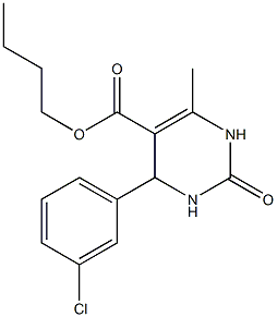  butyl 4-(3-chlorophenyl)-6-methyl-2-oxo-1,2,3,4-tetrahydro-5-pyrimidinecarboxylate