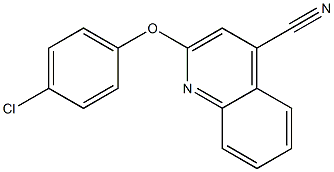 2-(4-chlorophenoxy)-4-quinolinecarbonitrile|