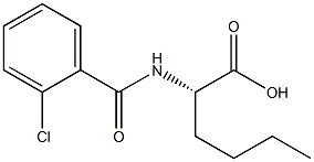 N-(2-chlorobenzoyl)norleucine Struktur