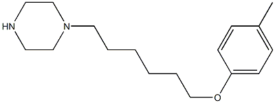 4-methylphenyl 6-(1-piperazinyl)hexyl ether Struktur