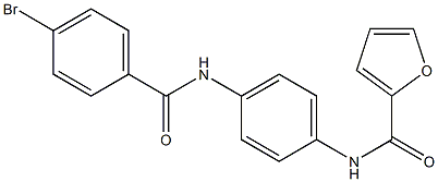 N-{4-[(4-bromobenzoyl)amino]phenyl}-2-furamide 化学構造式