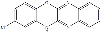 2-chloro-12H-quinoxalino[2,3-b][1,4]benzoxazine 结构式