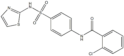 2-chloro-N-{4-[(1,3-thiazol-2-ylamino)sulfonyl]phenyl}benzamide