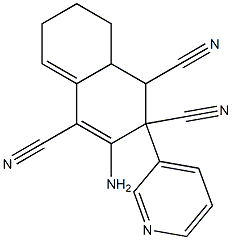  3-amino-2-(3-pyridinyl)-1,2,6,7,8,8a-hexahydro-1,2,4-naphthalenetricarbonitrile