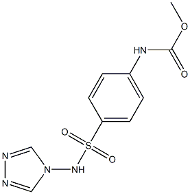methyl 4-[(4H-1,2,4-triazol-4-ylamino)sulfonyl]phenylcarbamate Struktur