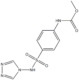 methyl 4-[(4H-1,2,4-triazol-4-ylamino)sulfonyl]phenylcarbamate 结构式