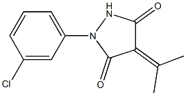  1-(3-chlorophenyl)-4-(1-methylethylidene)-3,5-pyrazolidinedione