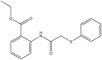 ethyl 2-{[(phenylsulfanyl)acetyl]amino}benzoate Structure