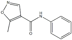 5-methyl-N-phenyl-4-isoxazolecarboxamide Structure