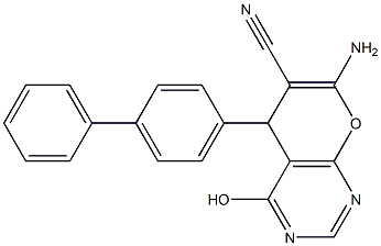 7-amino-5-[1,1'-biphenyl]-4-yl-4-hydroxy-5H-pyrano[2,3-d]pyrimidine-6-carbonitrile