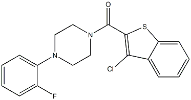 1-[(3-chloro-1-benzothien-2-yl)carbonyl]-4-(2-fluorophenyl)piperazine