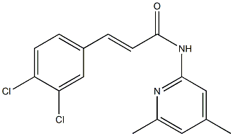 3-(3,4-dichlorophenyl)-N-(4,6-dimethyl-2-pyridinyl)acrylamide Struktur
