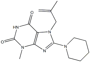  3-methyl-7-(2-methyl-2-propenyl)-8-(1-piperidinyl)-3,7-dihydro-1H-purine-2,6-dione