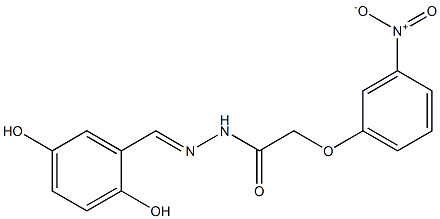 N'-(2,5-dihydroxybenzylidene)-2-{3-nitrophenoxy}acetohydrazide