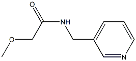 2-methoxy-N-(3-pyridinylmethyl)acetamide Struktur