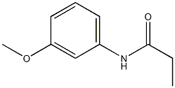 N-(3-methoxyphenyl)propanamide 化学構造式