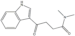 4-(1H-indol-3-yl)-N,N-dimethyl-4-oxobutanamide Struktur