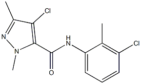 4-chloro-N-(3-chloro-2-methylphenyl)-1,3-dimethyl-1H-pyrazole-5-carboxamide