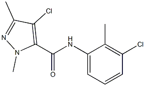 4-chloro-N-(3-chloro-2-methylphenyl)-1,3-dimethyl-1H-pyrazole-5-carboxamide|