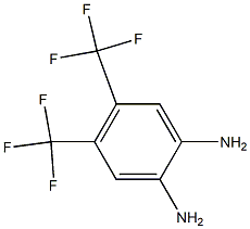 4,5-bis(trifluoromethyl)-1,2-benzenediamine,,结构式