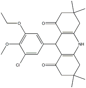  9-(3-chloro-5-ethoxy-4-methoxyphenyl)-3,3,6,6-tetramethyl-3,4,6,7,9,10-hexahydro-1,8(2H,5H)-acridinedione