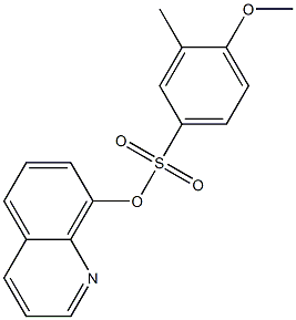 8-quinolinyl 4-methoxy-3-methylbenzenesulfonate Structure