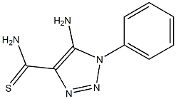 5-amino-1-phenyl-1H-1,2,3-triazole-4-carbothioamide 化学構造式