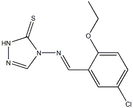 4-[(5-chloro-2-ethoxybenzylidene)amino]-2,4-dihydro-3H-1,2,4-triazole-3-thione