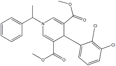 dimethyl 4-(2,3-dichlorophenyl)-1-(1-phenylethyl)-1,4-dihydro-3,5-pyridinedicarboxylate|